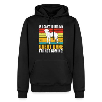 Great Dane Gifts - Männer Premium Bio Hoodie - Schwarz - Vorne - Nico (187cm)