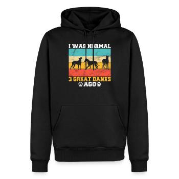 Great Dane Gifts - Männer Premium Bio Hoodie - Schwarz - Vorne - Nico (187cm)