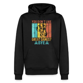 Great Dane Gifts - Männer Premium Bio Hoodie - Schwarz - Vorne - Nico (187cm)