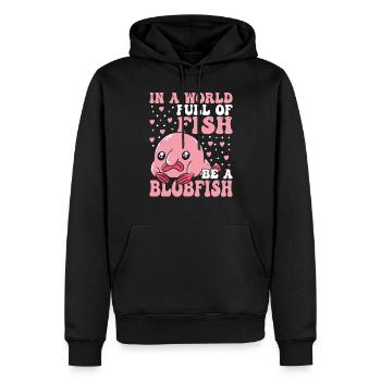 Seien Sie Immer Ein Blobfish-besitzer Blobfishes - Männer Premium Bio Hoodie - Schwarz - Vorne - Nico (187cm)