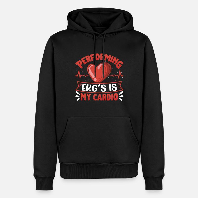 Nursing Assistent Design - Männer Premium Bio Hoodie - Schwarz