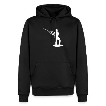 Wakeboarding - Männer Premium Bio Hoodie - Schwarz - Vorne - Nico (187cm)