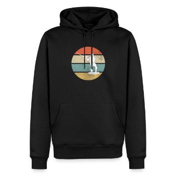 Wakeboarding Retro - Männer Premium Bio Hoodie - Schwarz - Vorne - Nico (187cm)