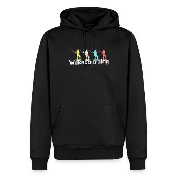 Wakeboarding - Männer Premium Bio Hoodie - Schwarz - Vorne - Nico (187cm)