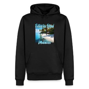 Paradiesliche Malediven Fulhadhoo Island - Männer Premium Bio Hoodie - Schwarz - Vorne - Nico (187cm)