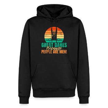 Great Dane Gifts - Männer Premium Bio Hoodie - Schwarz - Vorne - Nico (187cm)