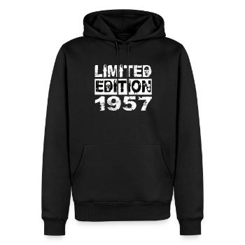 Limited Edition 1957 Geburtstag 1957 Geburtstag - Männer Premium Bio Hoodie - Schwarz - Vorne - Nico (187cm)