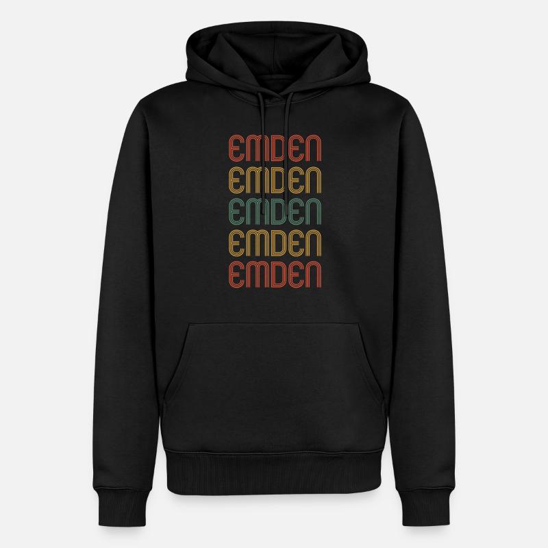 Emdenerin Emdener Emden - Sweat à capuche Premium bio Homme - noir