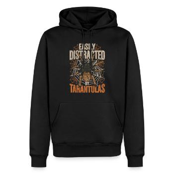Vogelspinne Easily Distracted By Tarantulas - Männer Premium Bio Hoodie - Schwarz - Vorne - Nico (187cm)