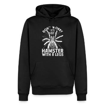 Tarentule Tarentules - Sweat à capuche Premium bio Homme - noir - Devant - Nico (187cm)
