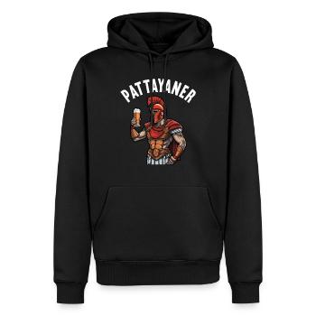 Vintage Thailand Thai Pattayaner Pattaya - Männer Premium Bio Hoodie - Schwarz - Vorne - Nico (187cm)