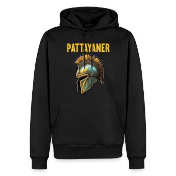 Vintage Thailand Thai Pattayaner Pattaya - Männer Premium Bio Hoodie - Schwarz - Vorne - Nico (187cm)