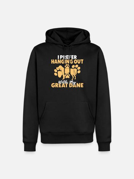 Great Dane Gifts - Men’s Premium Organic Hoodie - black