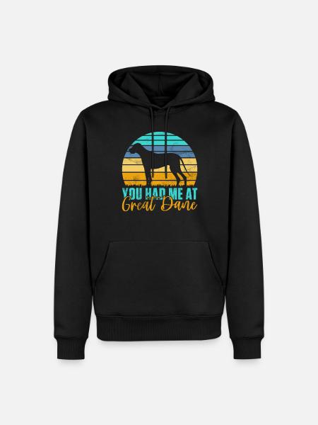 Great Dane Gifts - Men’s Premium Organic Hoodie - black