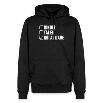 Great Dane Gifts - Männer Premium Bio Hoodie - Schwarz - Vorne - Nico (187cm)