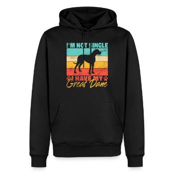 Great Dane Gifts - Männer Premium Bio Hoodie - Schwarz - Vorne - Nico (187cm)