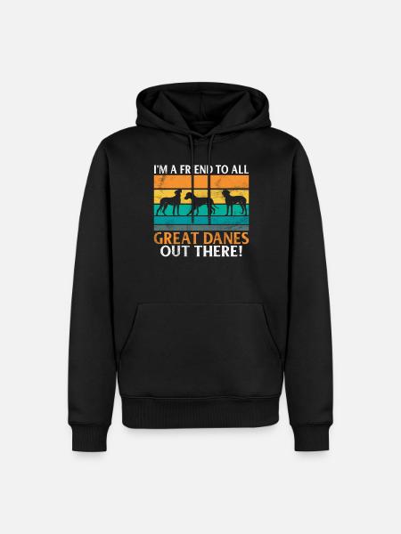 Great Dane Gifts - Männer Premium Bio Hoodie - Schwarz