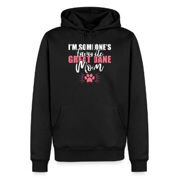 Great Dane Gifts - Männer Premium Bio Hoodie - Schwarz - Vorne - Nico (187cm)