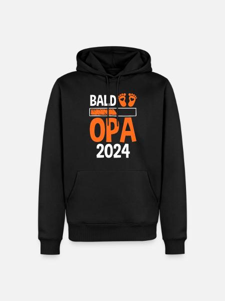 Werdender Opa 2029 - Männer Premium Bio Hoodie - Schwarz