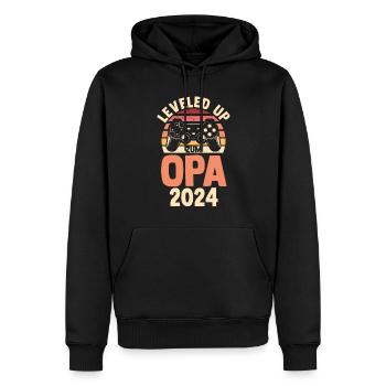 Werdender Opa 2035 - Männer Premium Bio Hoodie - Schwarz - Vorne - Nico (187cm)