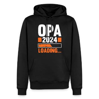Werdender Opa 2038 - Männer Premium Bio Hoodie - Schwarz - Vorne - Nico (187cm)
