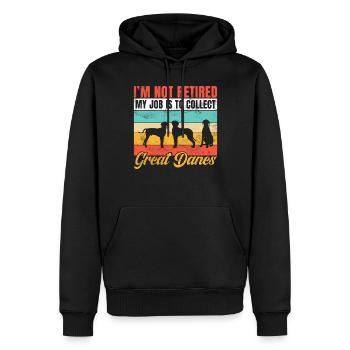 Great Dane Gifts - Männer Premium Bio Hoodie - Schwarz - Vorne - Nico (187cm)