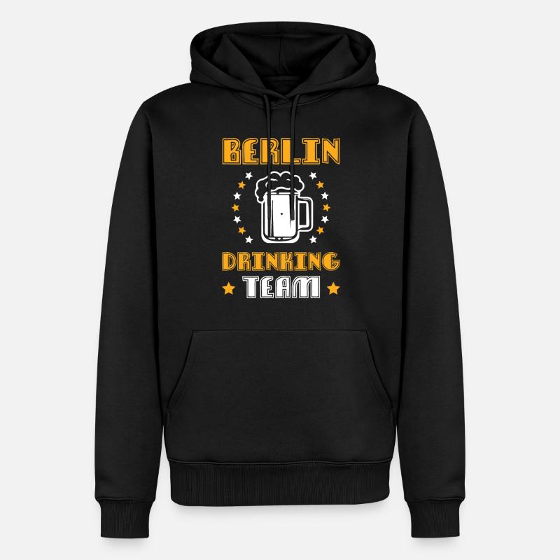 Berlin Drinking Team - Sweat à capuche Premium bio Homme - noir