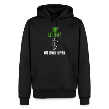 Fitnessstudio Fitness wird nicht passieren Beintag jeden Tag Spaß - Männer Premium Bio Hoodie - Schwarz - Vorne - Nico (187cm)