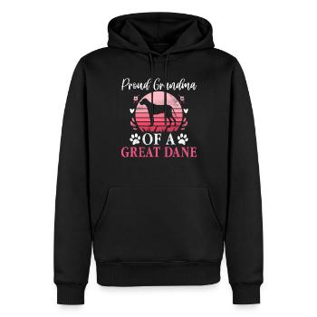 Great Dane Gifts - Männer Premium Bio Hoodie - Schwarz - Vorne - Nico (187cm)