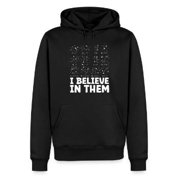 Astrology Believe In Them Esoteric Signs - Men’s Premium Organic Hoodie - black - Front - Nico (187cm)