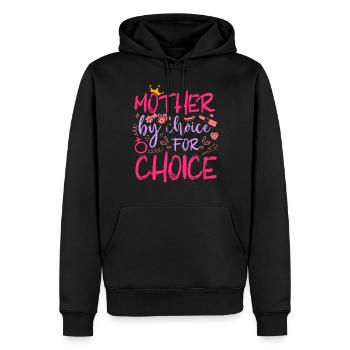 Feminist Mother By Choice For - Männer Premium Bio Hoodie - Schwarz - Vorne - Nico (187cm)