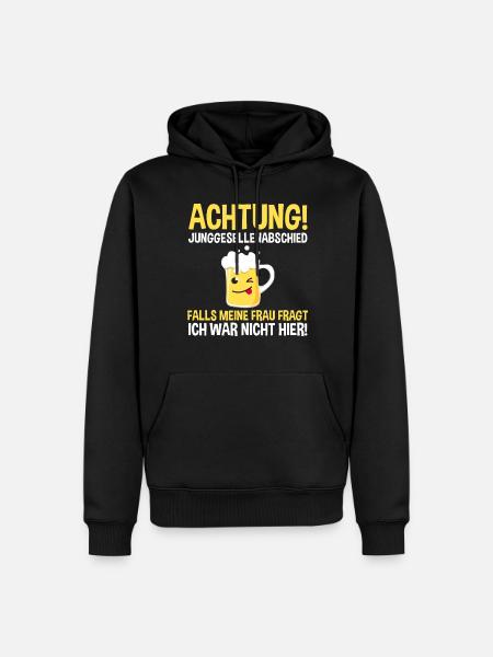 Bräutigam Junggesellenabschied - Männer Premium Bio Hoodie - Schwarz