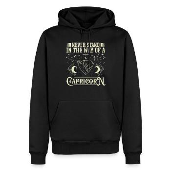 Astrology Never In Way Of Capricorn Esotericism - Men’s Premium Organic Hoodie - black - Front - Nico (187cm)
