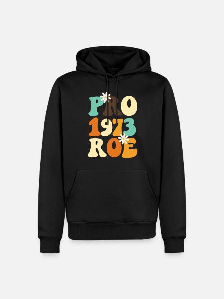 Feminist Pro 1973 Roe - Men’s Premium Organic Hoodie - black