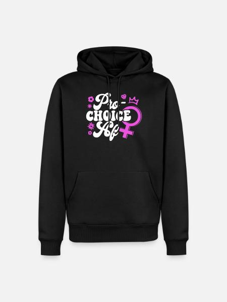 Feminist Pro-Choice Af - Men’s Premium Organic Hoodie - black