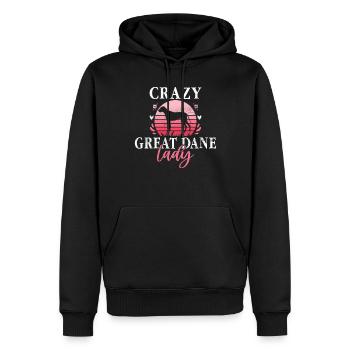 Great Dane Gifts - Männer Premium Bio Hoodie - Schwarz - Vorne - Nico (187cm)