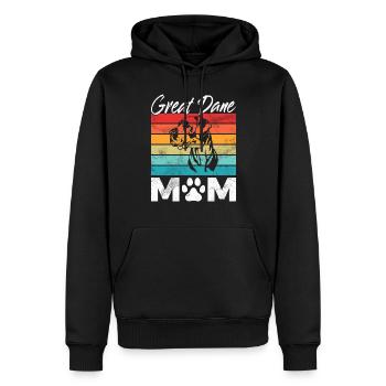 Great Dane Gifts - Männer Premium Bio Hoodie - Schwarz - Vorne - Nico (187cm)