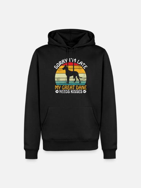 Great Dane Gifts - Men’s Premium Organic Hoodie - black