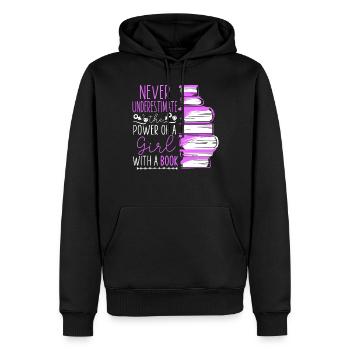 Les féministes ne sous-estiment jamais le - Sweat à capuche Premium bio Homme - noir - Devant - Nico (187cm)