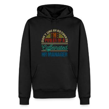 Human Resources Hr Manager Job Beruf - Männer Premium Bio Hoodie - Schwarz - Vorne - Nico (187cm)