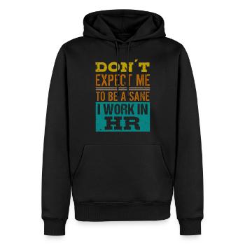 Human Resources Hr Manager Job Beruf - Männer Premium Bio Hoodie - Schwarz - Vorne - Nico (187cm)