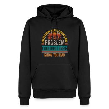 Human Resources Hr Manager Job Beruf - Männer Premium Bio Hoodie - Schwarz - Vorne - Nico (187cm)