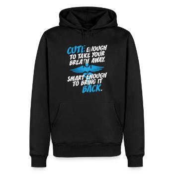 Cute Enough To Take Your Breath Away Arzt Ärztin - Männer Premium Bio Hoodie - Schwarz - Vorne - Nico (187cm)
