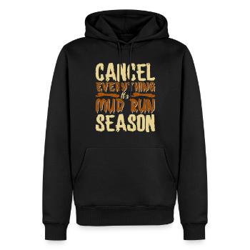 Course drôle parfaite - Sweat à capuche Premium bio Homme - noir - Devant - Nico (187cm)