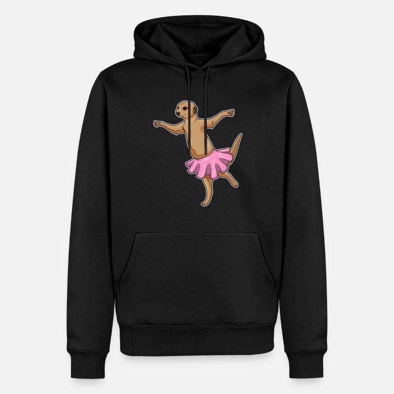 Suricate Ballerina Ballet Danse - Sweat à capuche Premium bio Homme - noir