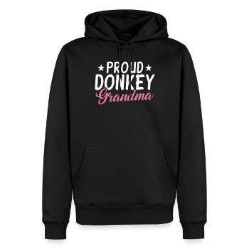 Donkey Lover Gifts - Männer Premium Bio Hoodie - Schwarz - Vorne - Nico (187cm)