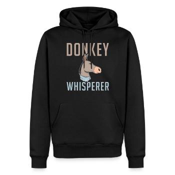Donkey Lover Gifts - Männer Premium Bio Hoodie - Schwarz - Vorne - Nico (187cm)