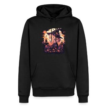 Hexe Helloween Hexen Outfit Hexen - Männer Premium Bio Hoodie - Schwarz - Vorne - Nico (187cm)