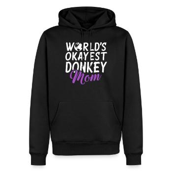 Donkey Lover Gifts - Männer Premium Bio Hoodie - Schwarz - Vorne - Nico (187cm)