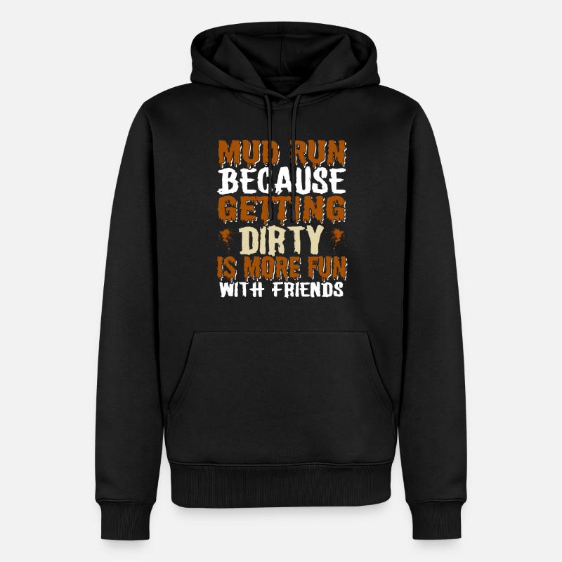 Course drôle parfaite - Sweat à capuche Premium bio Homme - noir